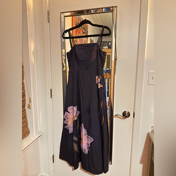 Cleobella Riley Ankle Dress in Moresco Navy Print - Picture 5 of 8